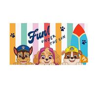 PAW PATROL Kids Towel | Super Soft Feel, Sunny Design with Chase and Skye | Perfect The Home, Bath, Beach & Swimming Pool | One Size 70cm x 140cm