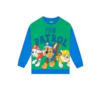Paw Patrol Sweatshirt | CottonBoys Sweatshirt | Marshall, Rubble and Chase Boys Jumpers | Green 7-8 Years