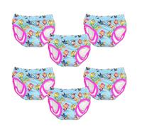 Paw Patrol Swim Pants, Reuseable Swim Nappies, 1-2 Years Multi Pack Babies & Toddler Range, Lightweight Washable Leak Guard, Pull Up Stretch Waist, 85% Polyester, 15% Spandex (Pink, M, 6, Count)