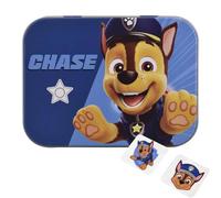 Paw Patrol Tattoo Effect First Aid Plasters in Metal Tin Box, One Size with Cute Paw Patrol Design, Easy Removal & Skin-Friendly, Breathable Adhesive, 24 Plasters