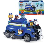 PAW Patrol Team Cruiser Vehicle With 6 Collectible Pup Figures | Large Team Vehicle, 6 Collectible Pup Figures, Tow Hook & Barricade, Rescue, Kids Toys for Boys & Girls Ages 3+