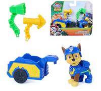PAW Patrol: The Dino Movie, Chase Dino Tool Pack, 6,3 cm Action Figure with Attachable Rescue Trailer and 2 Interchangeable Tools, Nursery Toys for Boys and Girls Ages 3+