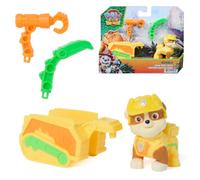 PAW Patrol: The Dino Movie, Rubble Dino Tool Pack, 5 cm Action Figure with Attachable Rescue Trailer and 2 Interchangeable Tools, Nursery Toys for Boys and Girls Ages 3+