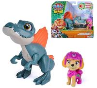 Paw Patrol: The Dino Movie, Skye Roaring Pup Pals, Includes Articulated 12,7 cm Spinosaurus Dinosaur Toy with Activated Sounds and Skye Action Figure, Nursery Toys for Girls and Boys Ages 3+
