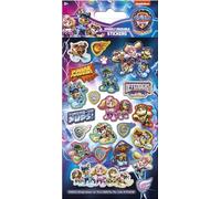 PAW Patrol the Mighty Movie Sparkly Reusable Stickers | Official Licensed Product | Reusable on Non-Porous Surfaces