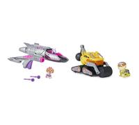 Paw Patrol: The Mighty Movie, Transforming Rescue Jet with Skye Mighty Pups Action Figure, Lights and Sounds & The Mighty Movie, Construction Toy