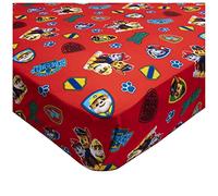 Paw Patrol Toddler Fitted Sheet and Pillow Case Set, Red