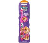 Paw Patrol Toothbrush with Protection Cap, Comfortable Handle and Soft Bristles for Girl, By LORENAY