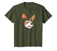 PAW Patrol Tracker Grin T-Shirt, Youth, Olive Green, 2T