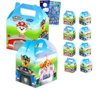 Paw Patrol Treat Boxes Set for Celebrations - Bundle of 8 Favor Boxes for Birthdays, Prizes, Plus Stickers, More | Paw Patrol Party Favors for Boys, Girls