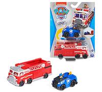 Paw Patrol, True Metal Fire Truck Die-Cast Team Vehicle with 1:55-Scale Chase Toy Car, Kids’ Toys for Ages 3 and up