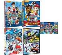 Paw Patrol: Ultimate Rescue 4 DVD Collection with Bonus Art Card (Marshall & Chase on the Case / Brave Heroes Big Rescues and More)