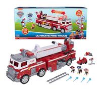Paw Patrol Ultimate Rescue Fire Truck with 2 Ft. Ladder, Lights, Sounds, a Mini Toy Car, Chase, Marshall & Skye Figures, Toys for Boys & Girls Ages 3+