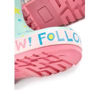 Paw Patrol Girls Wellies | Skye & Everest Follow Your Rainbow Multicoloured Rain Wellington Boots for Kids | Water Resistant Rubber Walking Shoes | Merchandise Gift for Children