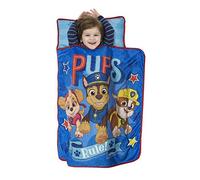Paw Patrol We're A Team Toddler Nap Mat - Includes Pillow & Fleece Blanket Great for Boys and Girls Napping at Daycare, Preschool, Or Kindergarten - Fits Sleeping Toddlers and Young Children