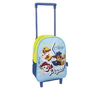 Paw Patrol Wheeled Backpack, Chase Marshall & Rubble Design School Bag, Kids Trolley Travel Backpack, Multicoloured