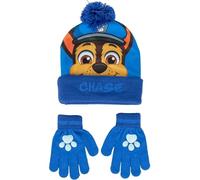 Cerda Baby Hat Cap and Gloves Set, Blue-Paw Patrol, One Size