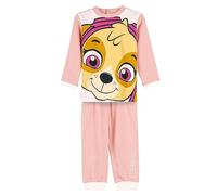 Paw Patrol Winter Pyjamas - Pink and White - Size 24 Months - Long Pyjamas Made of 180 GSM Interlock Cotton - Skye Printed Design - Original Product Designed in Spain