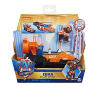 Paw Patrol, Zuma's Deluxe Movie Transforming Toy Car with Collectible Action Figure, Kids Toys for Ages 3 and up