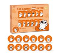 PAW PLANET Cat Pheromones Calming Patches to Promote Relaxation, Multi-cat Social Comfort & Interaction, Daily Home Use & No Plug-in Needed, Ideal for Travel & Support, 12 Count (Orange)