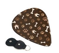 Paw print and hut Printed Guitar pick Guitar Plectrums for Acoustic Guitar Electric Guitar Bass Guitar - Guitar Accessories - 6 Pack 0.46mm