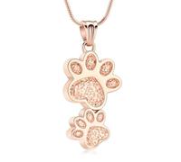 Paw Print Cremation Jewelry for Ashes for Pet Infinity Cross Urn Necklace for Ashes Stainless Steel Ashes Pendant Keepsake Memorial Jewelry for Dog Cat Ashes, Stainless Steel, No Gemstone