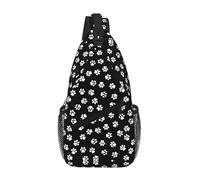 Paw Print Crossbody Sling Bag Crossbody Shoulder Chest Bag Shoulder Strap Waist Fanny Pack Men Women
