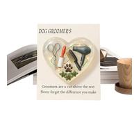 Paw Print Cuddle Keepsake for Animal Groomer with Card - Inspirational Keepsake for Friends Family Adults Boys Girls, Stylec, Se référer au descriptif, Refer to description