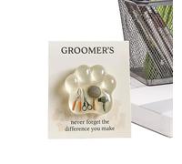 Paw Print Cuddle - Souvenir Decorations for the Animal Groomer with Card, Encouragement Keepsake - Ideal for Friends, Women, Men, Adults, Boys, Girls, StyleB, Se référer au descriptif, Refer to