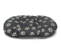 Paw Print Fleece Oval Cushion - Small