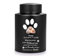 Paw Print Keepsake Urns - Personalized Cremation Memorial Urn for Dog & Cat Ashes, 2 Sizes, Dog Loss Sympathy Bereavement Remembrance Gift