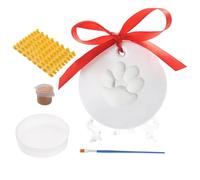 Paw Print Ornament Kit,Clay Paw Print Modeling Kit Air-Dry | Clay Pet's First Christmas Ornament, Pet Footprint Memorial Impression For Dogs & Cats