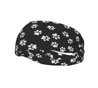 Paw Print Print Unisex Sport Headbands â€“ Moisture-Wicking Sweatbands Suitable for Kids, Men, Women