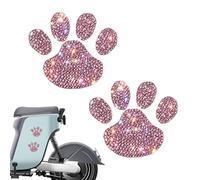 Paw Print Stickers - Cat Paw Decals | Rhinestone Paw Decals | Dog Paw Printing Car Stickers | Car Decoration Stickers