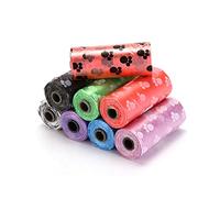 Paw prints, pick-up bags, squat, dog clothes, garbage, poop, cat toilet bags