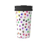 Paw Prints Print Travel Mug Coffee Cup Thermal Leakproof, Insulated Stainless Steel Flask Hot Cold Drinks Cup