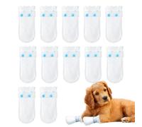 Paw Protection for Dogs, Dog Foot Protection, 12 x Dog Foot Protection Boots, Waterproof Replacement Covers for Dog Shoes, Sock Protection for Pet Feet with Adjustable Adhesive Bandage to Protect Paws