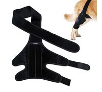 Paw Protector for Dogs, Dog Rear Leg Support - Adjustable Black Back Leg Support, Leg Protector to Prevent Licking Wounds, Soft Knee Pad for Dog