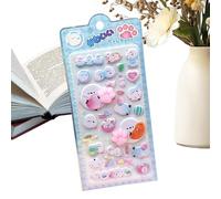 Paw Resin Sticker - Waterproof Decal Bubble Foam Label, Capybara Occean Park Animal Journaling Supply | Handcrafted Scrapbooking Embellishment Stationery Component for Teen Phone Cases