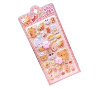 Paw Resin Sticker - Waterproof Decal Bubble Foam Label, Capybara Occean Park Animal Journaling Supply | Handcrafted Scrapbooking Embellishment Stationery Component for Teen Phone Cases