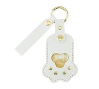 Paw Shape Memorial Keychain - Dog Hair Bag Pendant for Souvenir | Stylish Lightweight Build with Cozy Texture, Decorative Puppy Pendant, Ideal for Home Kids Adults Travel, 12x5.5cm
