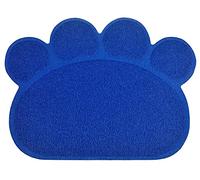 Paw-Shaped Large Cat Litter Tray Mat,60x45 cm (Admiral)