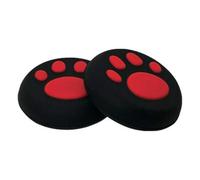 Paw Silicone Joystick Thumb Stick Grip Cap Thumbstick for PS3 PS4 PS2 Xbox One Xbox One S X Wii U Xbox 360 Nintendo Switch Pro (2 x Red)