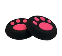 Paw Silicone Joystick Thumb Stick Grip Cap Thumbstick for PS3 PS4 PS2 Xbox One Xbox One S X Wii U Xbox 360 Nintendo Switch Pro (2 x Pink)