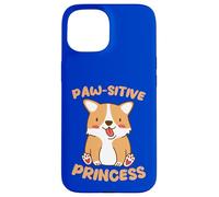 Paw-sitive Princess Cute Corgi Dog Lover Case for iPhone 15