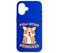 Paw-sitive Princess Cute Corgi Dog Lover Case for iPhone 16