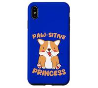 Paw-sitive Princess Cute Corgi Dog Lover Case for iPhone XS Max