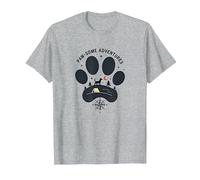 Paw-Some Adventures: Camping Pet Outdoor Explorer T-Shirt, Men, Heather Grey, 3XL