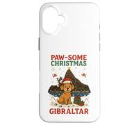 Paw-some Christmas in Gibraltar Case for iPhone 16 Plus