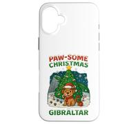 Paw-some Christmas in Gibraltar Case for iPhone 16 Plus